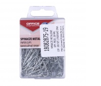 Spinacze metalowe OFFICE PRODUCTS, 28mm, w pudełku, 100szt., srebrne, Spinacze, Drobne akcesoria biurowe