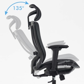 Fotel biurowy OFFICE PRODUCTS Egina,czarny, Krzesła i fotele, Wyposażenie biura