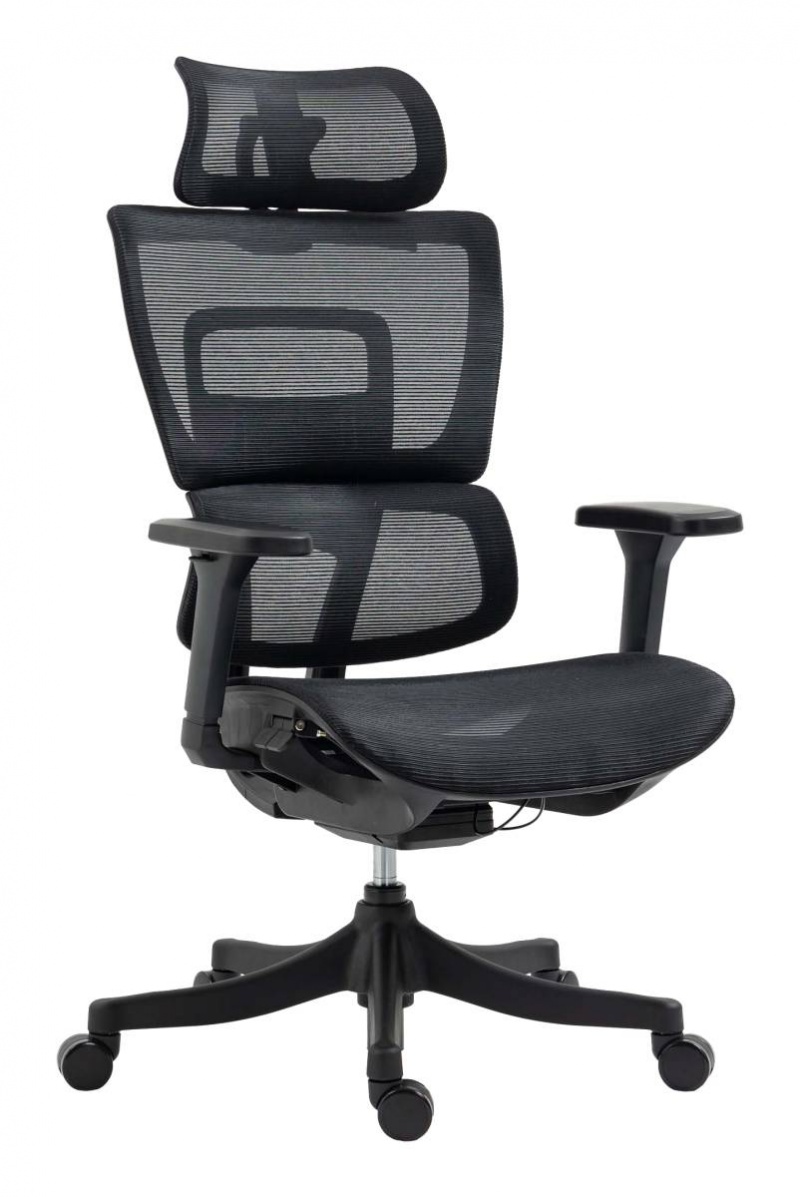 Fotel biurowy OFFICE PRODUCTS Skorpios, czarny, Krzesła i fotele, Wyposażenie biura