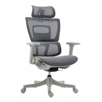 Fotel biurowy OFFICE PRODUCTS Skorpios, szary, Krzesła i fotele, Wyposażenie biura