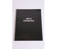 TECZKA DO AKT OSOB.ABCDE NIEZADR.BINDA ZEWN.CZARNA, Akta osobowe, Organizacja dokumentów