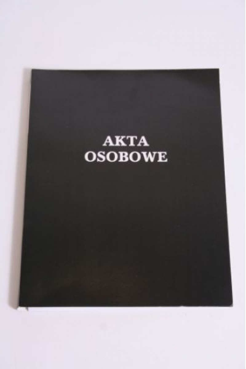 TECZKA DO AKT OSOB.ABCDE NIEZADR.BINDA ZEWN.CZARNA, Akta osobowe, Organizacja dokumentów