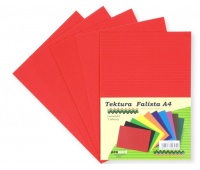 TEKTURA FALISTA A4 CZERWONA /5/, Brystole, kartony, Papier