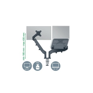 Leitz Ergo Ramię na monitor i laptopa, Ergonomia, Akcesoria komputerowe