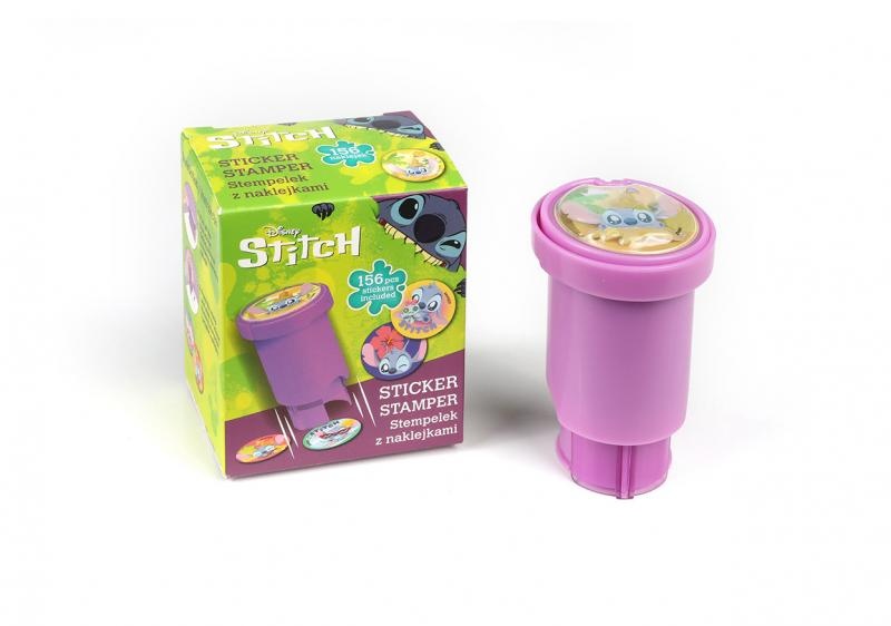 STEMPEL Z NAKLEJKAMI STITCH DISNEY CORE, Stemple, akcesoria, Art. kreatywne