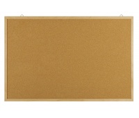 Tablica korkowa OFFICE PRODUCTS, 100x200cm, rama drewniana, Tablice korkowe, Prezentacja