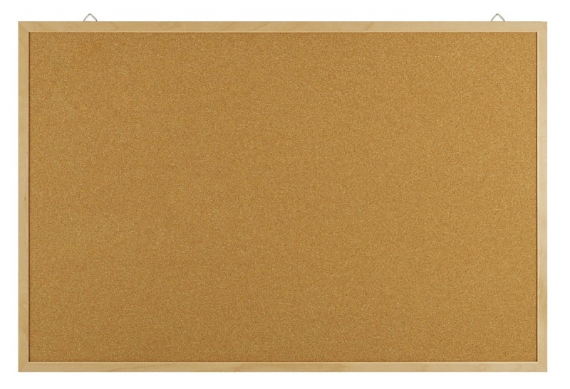 Tablica korkowa OFFICE PRODUCTS, 40x30cm, rama drewniana, Tablice korkowe, Prezentacja