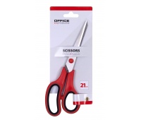 Office Scissors OFFICE PRODUCTS, soft grip, 21cm, red-black