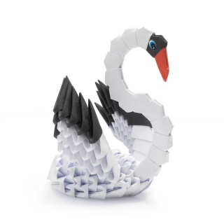 ORIGAMI 3D - ŁABĘDŹ / SWAN !!, Origami, Art. kreatywne