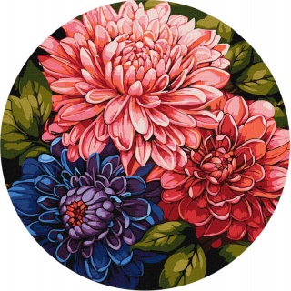 ZESTAW DO MAL.PO NUM.KOLOROWY BUKIET 39CM, Zestawy kreatywne, Art. kreatywne