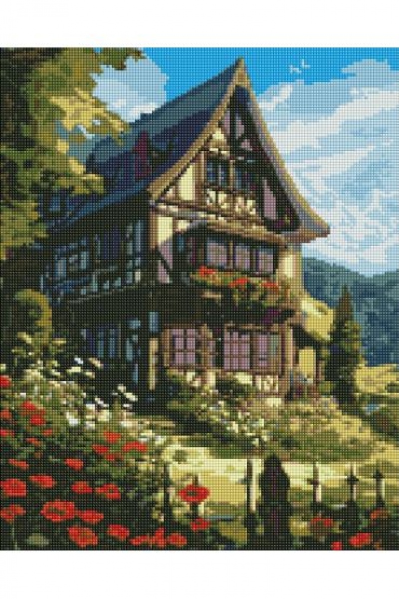 ZESTAW DO MOZAIKI DIAMENTOWEJ BAŚŃ W GÓRACH 40X50, Zestawy kreatywne, Art. kreatywne