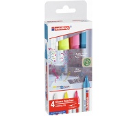 Glass marker e-95 EDDING, 1,5-3 mm, set 4, color mix