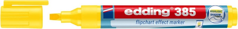 Marker do efektów na flipchartach e-385 EDDING, żółty, Markery, Artykuły do pisania i korygowania