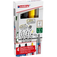 Set of flipchart effect markers e-385, e-380 i e-383 EDDING, set 4, color mix
