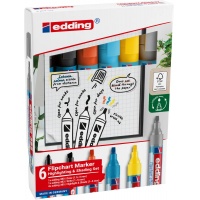 Set of flipchart effect markers e-385, e-380 i e-383 EDDING, set 6, color mix