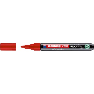 Marker olejowy e-790 EDDING, PCR, czerwony, Markery, Artykuły do pisania i korygowania