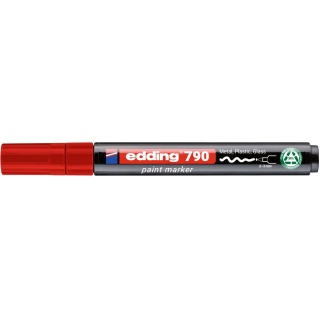 Marker olejowy e-790 EDDING, PCR, czerwony, Markery, Artykuły do pisania i korygowania