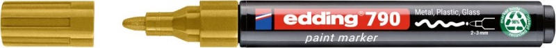 Oil marker e-790 EDDING, PCR, gold