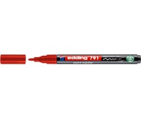 Marker olejowy e-791 EDDING, PCR, czerwony, Markery, Artykuły do pisania i korygowania