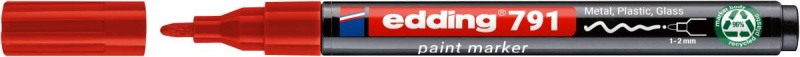 Oil marker e-791 EDDING, PCR, red