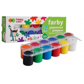 FARBA PLAKATOWA TEMPERA 25ml 12 KOL/ PROMOCJA, Promocje, ~ Nagrody