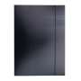 Teczka z gumką OFFICE PRODUCTS, karton/lakier, A4, 320gsm, 3-skrz., mix kolorów, Teczki płaskie, Archiwizacja dokumentów