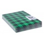 Teczka z gumką OFFICE PRODUCTS, karton/lakier, A4, 320gsm, 3-skrz., mix kolorów w kratę, Teczki płaskie, Archiwizacja dokumentów