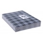 Teczka z gumką OFFICE PRODUCTS, karton/lakier, A4, 320gsm, 3-skrz., mix kolorów w kratę, Teczki płaskie, Archiwizacja dokumentów