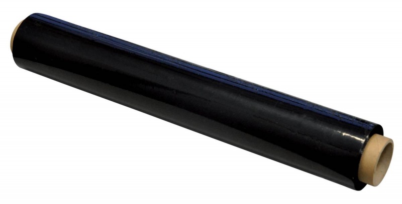 Hand stretch film OFFICE PRODUCTS, 1.7kg, net, width 500mm, thickness 23µm, black