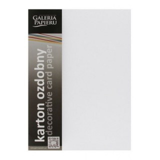 KARTON OZD. A4 220g KRATKA BIAŁY 20ark, Papiery kreatywne, Papier
