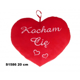 SERCE KOCHAM CIĘ 20 CM 160638 S1586, Maskotki, Zabawki