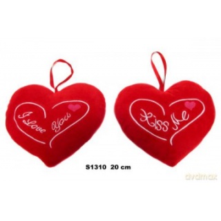 SERCE"KISS ME" I LOVE YOU" 20CM 144867W S1310, Walentynki, Art. świąteczne i okolicznościowe