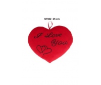 SERCE 1 ASST "I LOVE YOU" 25CM 159038 S1562, Walentynki, Art. świąteczne i okolicznościowe