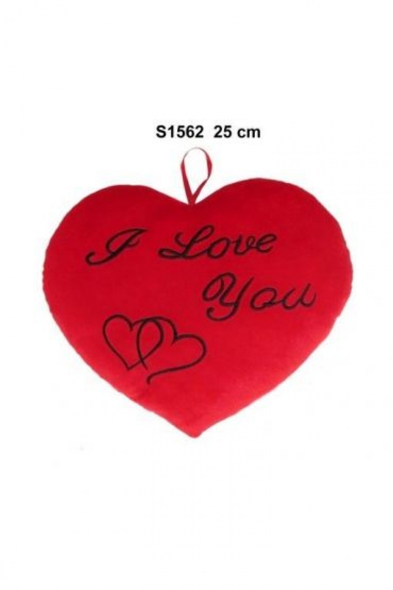 SERCE 1 ASST "I LOVE YOU" 25CM 159038 S1562, Walentynki, Art. świąteczne i okolicznościowe