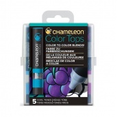 MARKERY CHAMELEON COLOR TOP "Cool" 5 KOL., Markery permanentne, Art. do pisania i korygowania