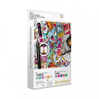 MARKERY CHAMELEON Colour&Blending System #5 18el., Markery permanentne, Art. do pisania i korygowania