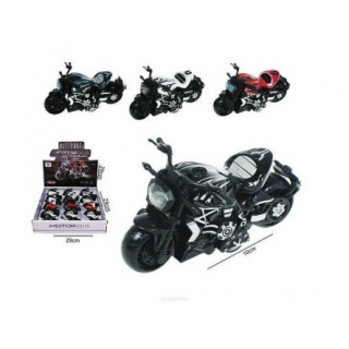MOTOCYKL 10CM 4-KOLORY K184A20 7837, Pojazdy, Zabawki