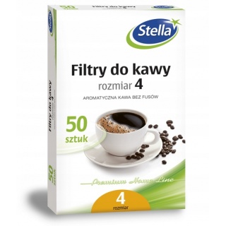 FILTRY DO KAWY ROZM.4 50szt.BOX STELLA, Akcesoria, Art. spożywcze