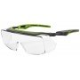 Safety glasses MCR Karn-OTG, clear UV lenses, grey-green frames