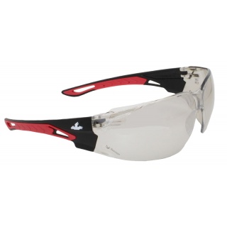 Okulary ochronne MCR Sennen, przyciemniane soczewki UV, czarno-czerwone oprawki, Okulary, Ochrona indywidualna