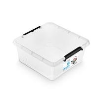 Storage box MOXOM Simple box, 18l, transparent