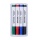Zestaw 4 markerów z gąbką magnetyczną OFFICE PRODUCTS, do tablic suchościeralnych, mix kolorów