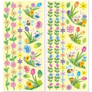 NAKLEJKI WIELKANOCNE POP-UP CLE12, Naklejki, Art. kreatywne