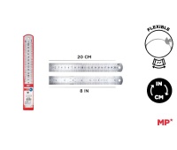 Linijka ze stali nierdzewnej 20CM MP