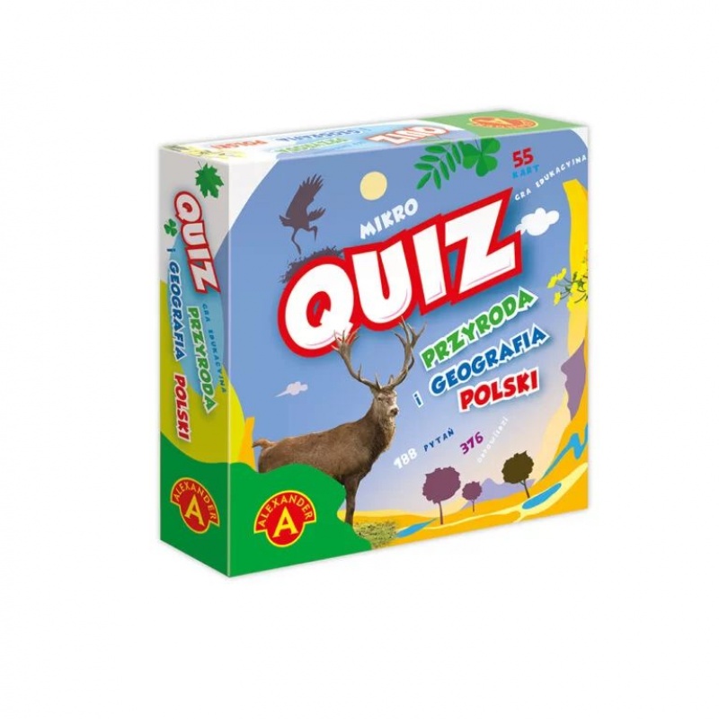 QUIZ PRZYRODA I GEOGRAFIA POLSKI KIESZONKOWA GRA!!, Edukacyjne, Gry