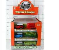 TRAKTOR METALOWY Z PRZYCZEPĄ 0034