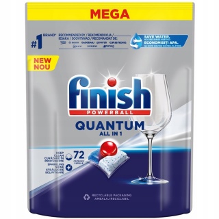 FINISH TABLETKI ALLIN1 QUANTUM LEMON 72szt., Środki czyszczące, Art. higieniczne i dozowniki