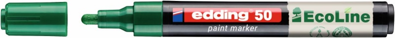 Marker olejowy na bazie wody e-50 EDDING EcoLine, 2-3mm, zielony, Markery, Artykuły do pisania i korygowania