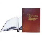 KRONIKA 310x420 PIONOWA ZŁOCONA BORDOWA, Kroniki, Galanteria papiernicza