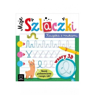 Moje Szlaczki. Książka z rowkami. Wzory 3D. Zabawy, Edukacyjne, Książeczki